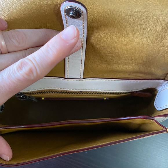 COACH 1941 Saddle 23 Bag Glovetanned Leather White - Picture 6 of 8